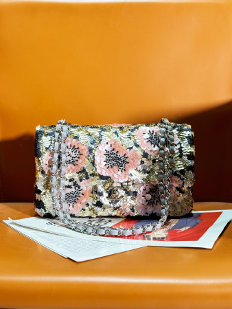 Ch*el classic flap bag the métiers d'art collection 15.5×25.5×6.5cm