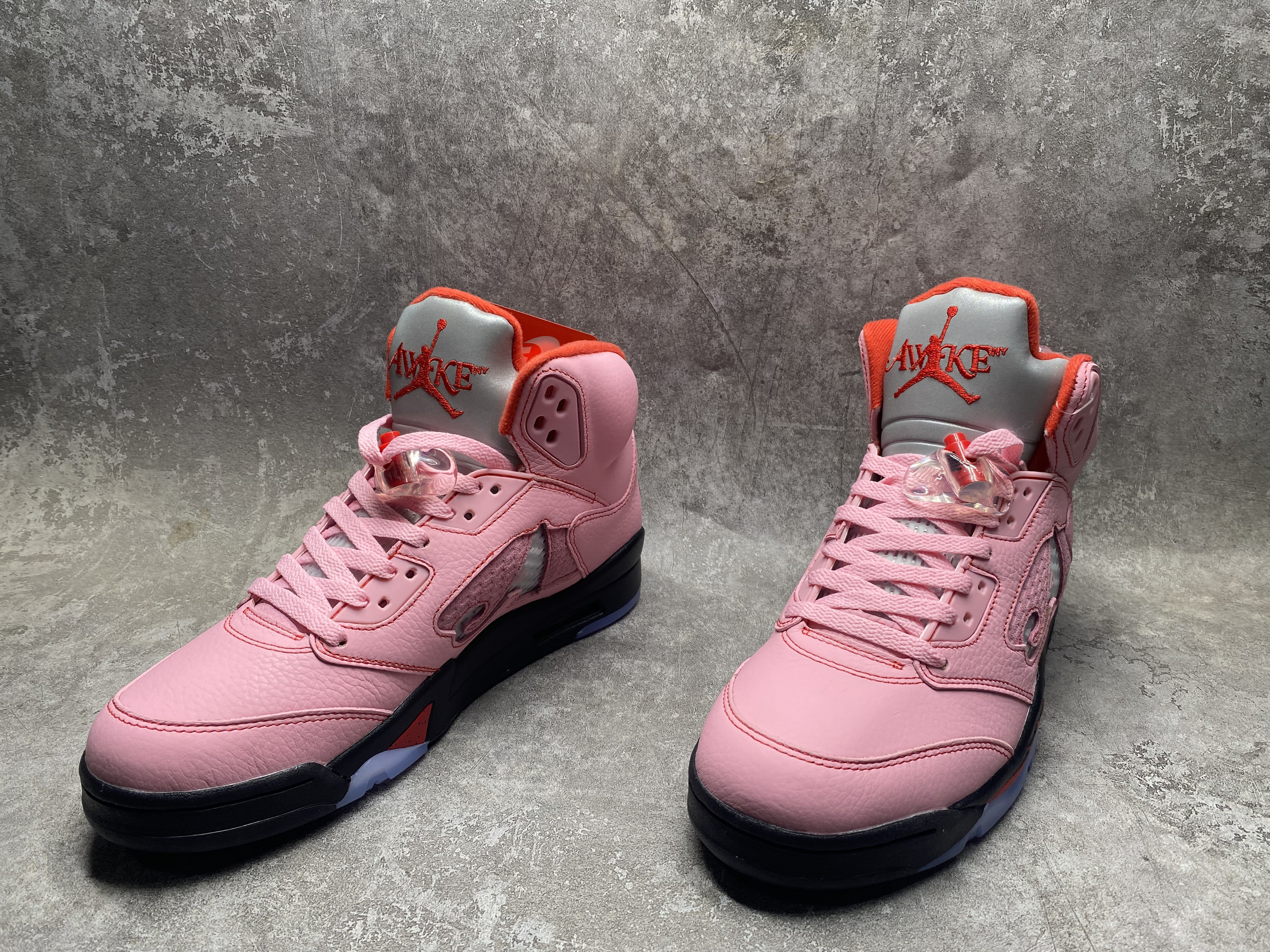 UA Jordan 5 Retro Awake NY Arctic Pink