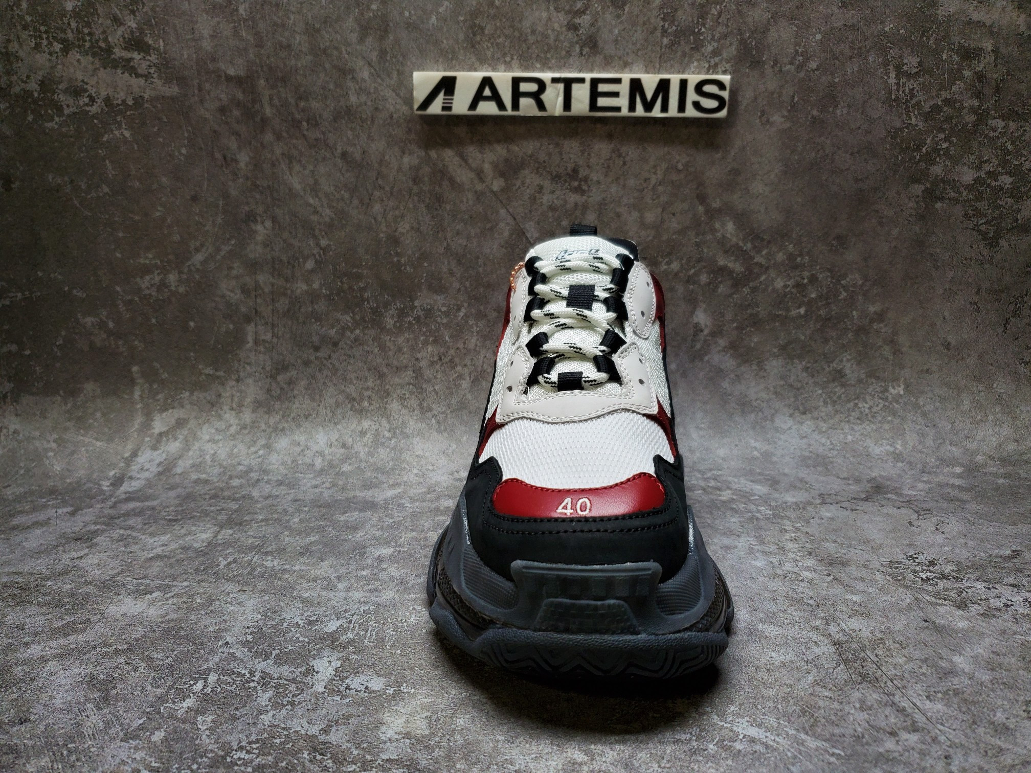 Balenciga Triple S Black Brown Red