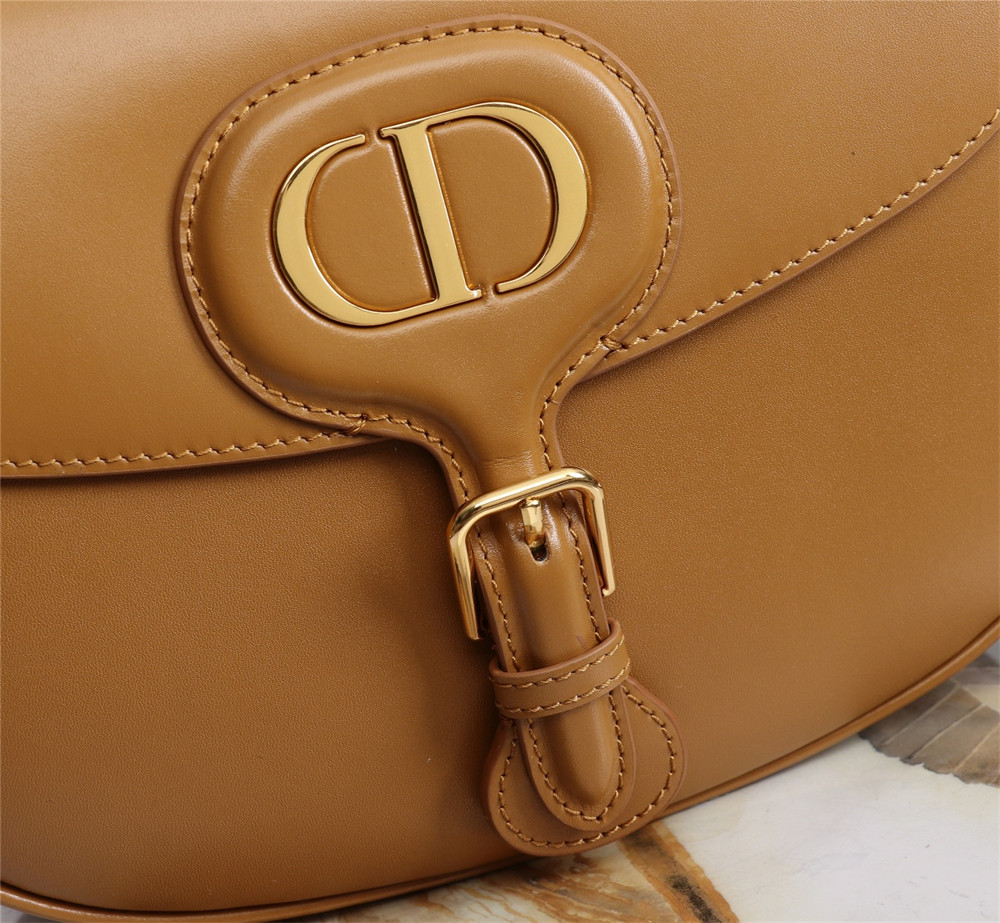 large D*or bobby bag caramel box calfskin