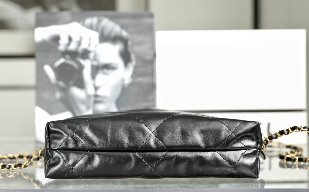 Ch*el 22 handbag calfskin 29x34x10.5cm